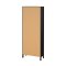 Madrid Vitrinenschrank 2 Glastren 3 Schubladen schwarz matt.
