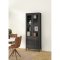 Madrid Vitrinenschrank 2 Glastren 3 Schubladen schwarz matt.