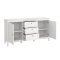 Credenza Madrid 2 ante 3 cassetti bianca.