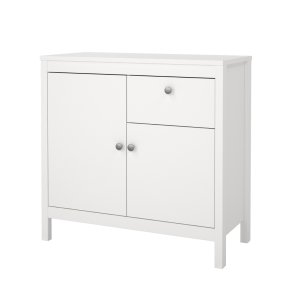 Madrid Sideboard 2 Tren 1 Schublade wei.
