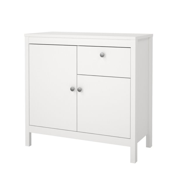 Madrid Sideboard 2 Tren 1 Schublade wei.