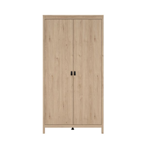 Madrid garderobeskap 199x103x59cm, 2 drer eik dekor.