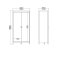 Madrid garderobeskap 199x103x59cm, 2 drer eik dekor.