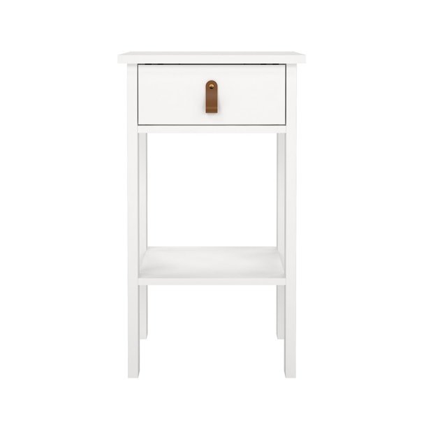 Madrid nattduksbord 1 lda, 1 hylla vit.