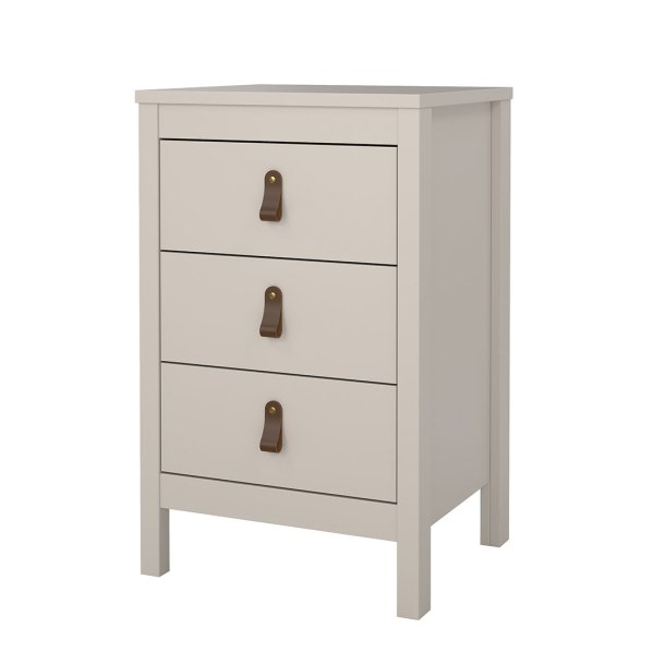 Madrid nattbord 3 skuffer cashmere.