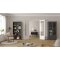Venedig Regal 5 Fcher matt grau.