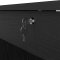 FunctionPlus skrivebord 5 skuffer, 1 hylde sort ask dekor.