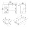 FunctionPlus skrivebord 5 skuffer, 1 hylde sort ask dekor.