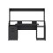 FunctionPlus skrivebord med reol hylder 1 lge 1 skuffe gr mat.