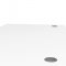 Prisme Schreibtisch mit Rollcontainer weiss