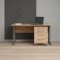 Prisme Schreibtisch mit Rollcontainer Eiche Dekor