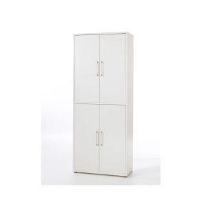 Prisme kontorhyller 4 drer hvit.