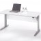 Prisme skrivebord A elektronisk hve/snke hvid og slvgr stl.