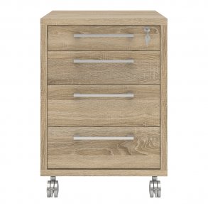 Prisme Kommode B 4 Schubladen. Eiche Dekor.