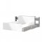 Nada Bett 2 Bettschubladen breite 94 cm, beton dekor.