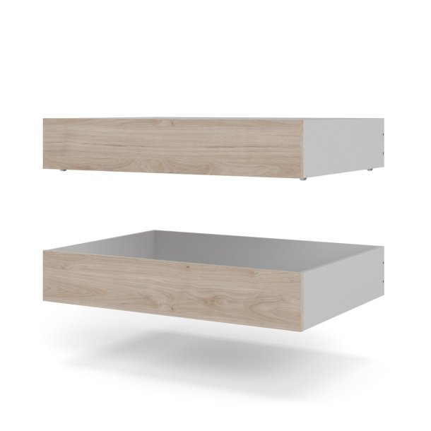 Nada szuflada podłżkowa b99 cm 2 szt. orzech biały-dekor.