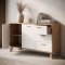 Ikast sk�nk 2 l�ger, 3 skuffer eg dekor, hvid.