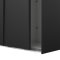 Como Schiebetrenschrank 2 Tren 120x220cm matt schwarz.