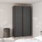 Como szafa przesuwna 2 drzwi 120x220cm matowy szary.