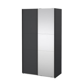 Como Schiebetrenschrank 2 Tren 120x220cm matt grau.