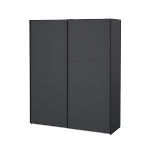 Como Schiebetrenschrank 2 Tren 180x220cm matt grau.