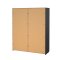 Como Schiebetrenschrank 2 Tren 180x220cm matt grau.