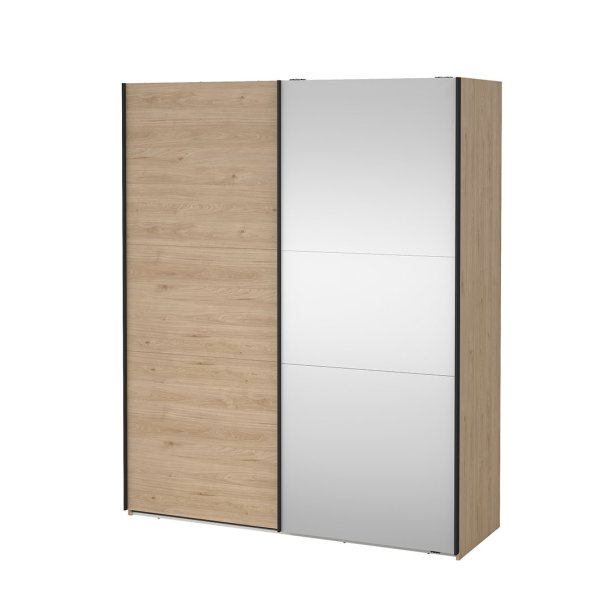 Como Schiebetrenschrank 2 Tren 180x220cm Eiche Dekor.