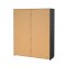Como Schiebetrenschrank 2 Tren 180x220cm matt grau.
