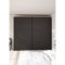 Como skydedrsskab 2 lger 245x220cm mat sort.