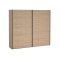 Como Schiebetrenschrank 2 Tren 245x220cm Eiche Dekor.