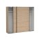 Como Schiebetrenschrank 2 Tren 245x220cm Eiche Dekor.