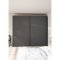 Como Schiebetrenschrank 2 Tren 245x220cm matt grau.
