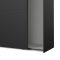 Como Schiebetrenschrank 2 Tren 180x200cm matt schwarz.