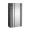 Como Schiebetrenschrank 2 Tren mit Spiegel 120x220cm matt grau.