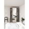 Como Schiebetrenschrank 2 Tren mit Spiegel 120x220cm matt grau.