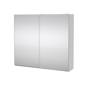 Como Schiebetrenschrank 2 Tren mit Spiegel 245x220cm wei.