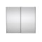 Como Schiebetrenschrank 2 Tren mit Spiegel 245x220cm Eiche Dekor.