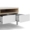 Roomers TV mbel 1 lge, 3 skuffer, 2 hylder hvid eg dekor struktur.
