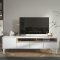 Roomers TV mbel 1 lge, 3 skuffer, 2 hylder hvid eg dekor struktur.