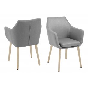 Noel Esszimmerstuhl mit Armlehne, grau.