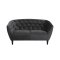 Rian sofa 2 seter mrk gr med svarte ben.