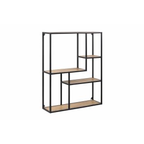 Sea Bcherregal mit 3 Ablagen aus Papier Wildeiche.