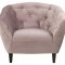 Rian Sessel in rosa mit schwarzen Beinen.
