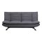Fanny sovesofa mrkegr, metal sort.