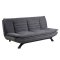 Fanny sovesofa mrkegr, metal sort.