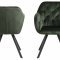 Lola Esszimmerstuhl mit Armlehnen und Rcklauf grn.