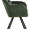 Lola Esszimmerstuhl mit Armlehnen und Rcklauf grn.
