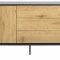 Sea Sideboard 1 Tr und 3 Schubladen, schwarz.
