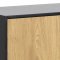 Sea Sideboard 1 Tr und 3 Schubladen, schwarz.