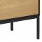 Sea Sideboard 1 Tr und 3 Schubladen, schwarz.